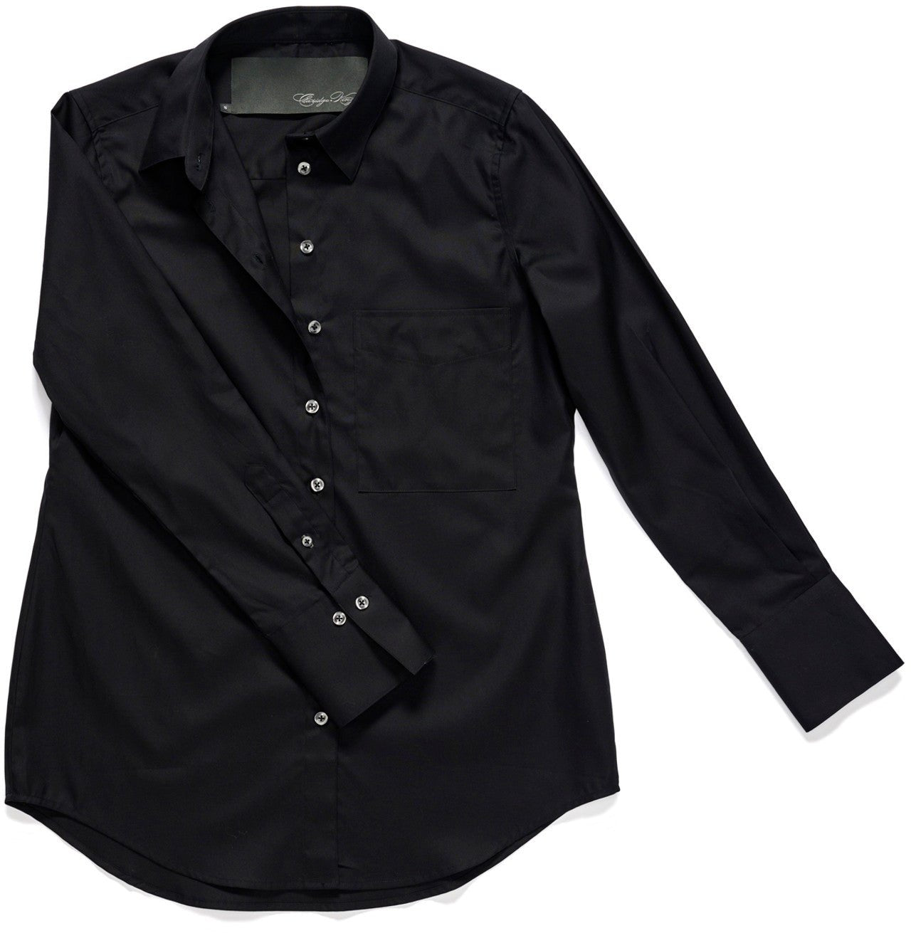 Claridge & King- The Mod- Pitch Black Poplin - Edit by Elaine Turner