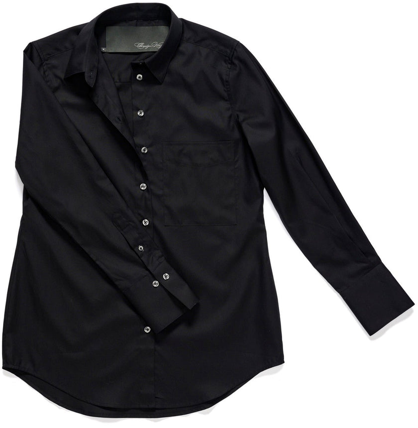 Claridge & King- The Mod- Pitch Black Poplin - Edit by Elaine Turner