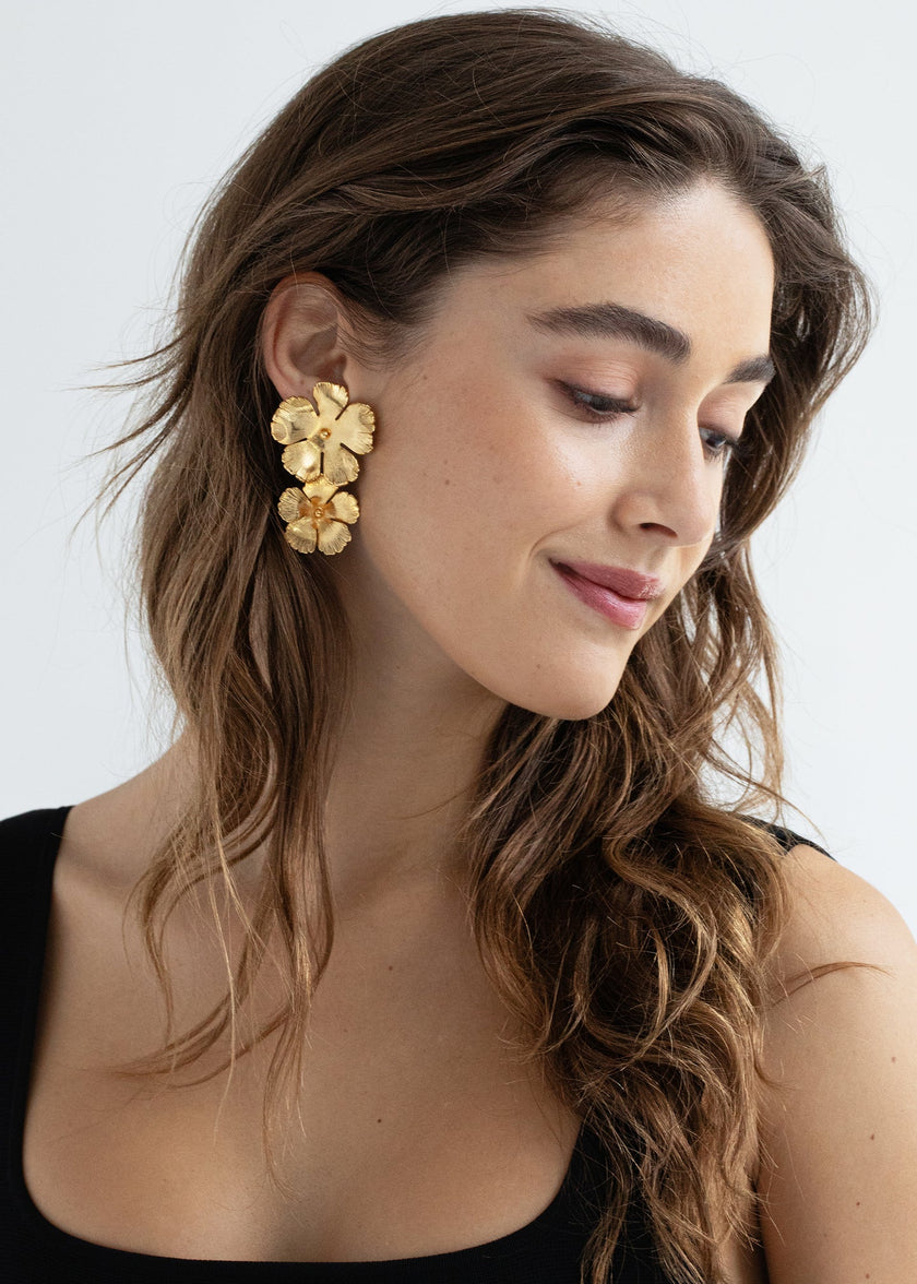 Collette Earrings- Gold - Edit by Elaine Turner
