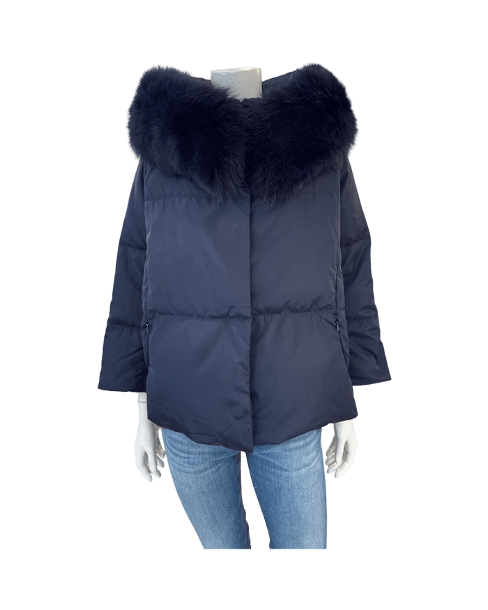 Cortland Park- Hallstatt Jacket with Fox Collar - Black - Edit by Elaine Turner