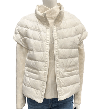 Cortland Park- Wellesley Vest - White/Snow - Edit by Elaine Turner