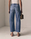 Le Jean- Flower Nomad Ankle- Mid Rise