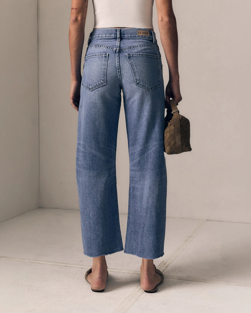 Le Jean- Flower Nomad Ankle- Mid Rise