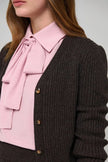 Dea Kudibal- MaleneDEA Ribbed Cardigan - Dusty Chocolate - Edit by Elaine Turner