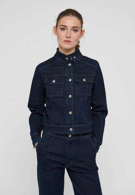 Dea Kudibal- WilmaDEA Denim Jacket - Dark Blue - Edit by Elaine Turner