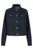 Dea Kudibal- WilmaDEA Denim Jacket - Dark Blue - Edit by Elaine Turner