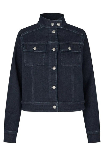 Dea Kudibal- WilmaDEA Denim Jacket - Dark Blue - Edit by Elaine Turner