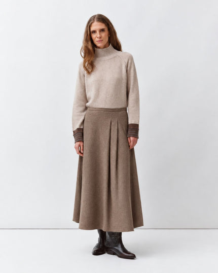 Diega- Jonico Skirt - Taupe - Edit by Elaine Turner