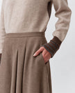 Diega- Jonico Skirt - Taupe - Edit by Elaine Turner