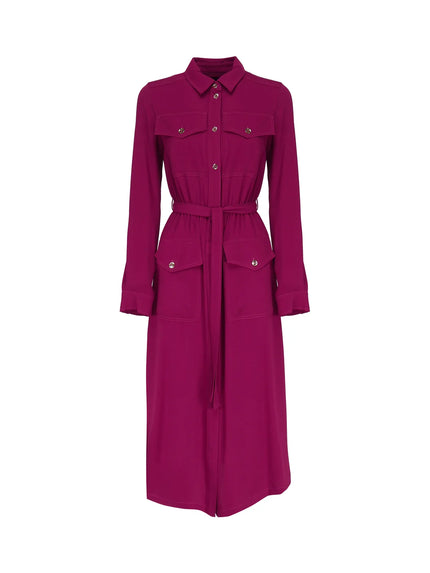 Collared Button Up Shirt Dress