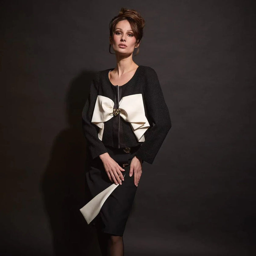 Edward Achour- Cropped Bow Jacket - Edit by Elaine Turner