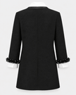 Edward Achour- Extended Length Shift Dress with Contrast Bib - Black - Edit by Elaine Turner