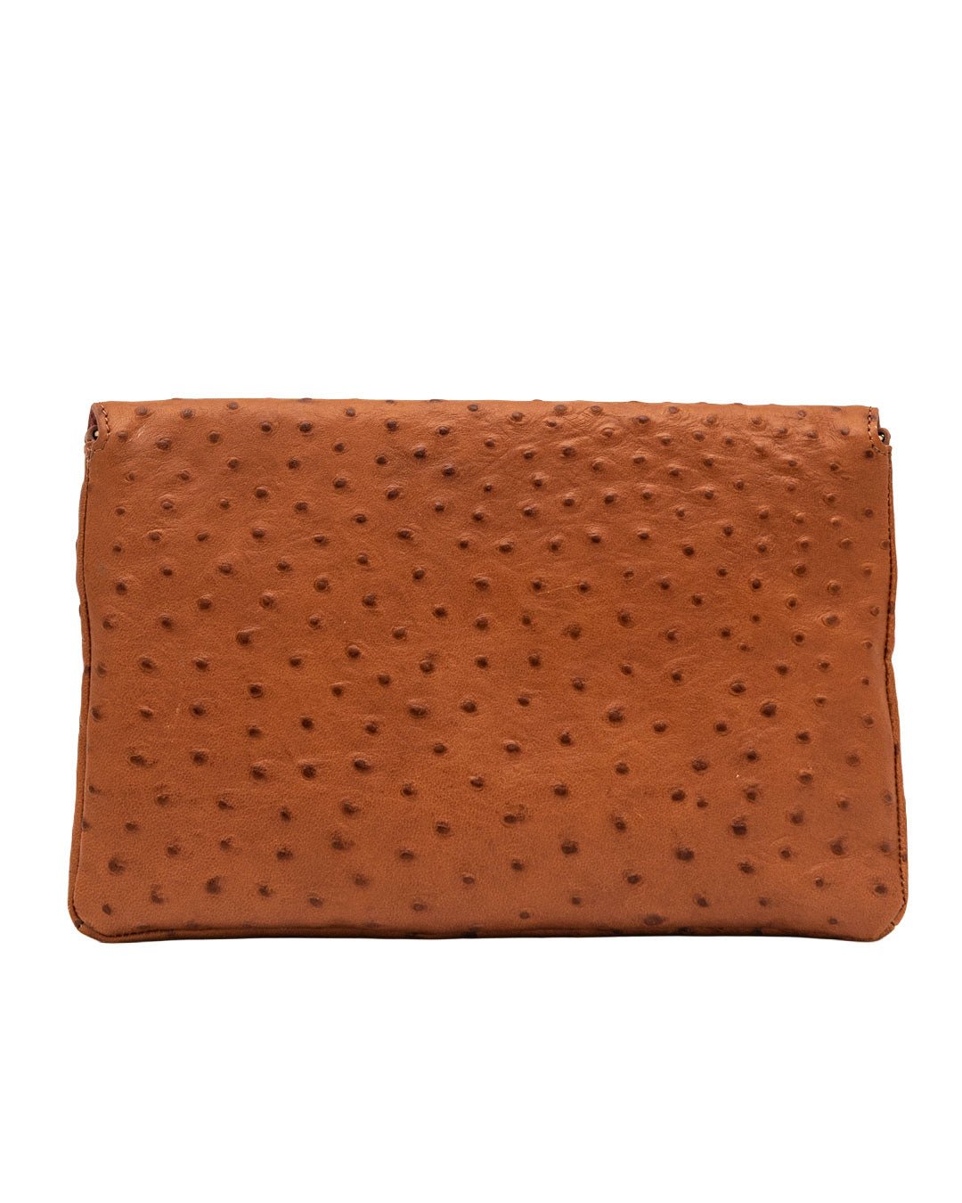 Elaine Turner - Bella Clutch - Camel Ostrich Leather - Edit by Elaine Turner