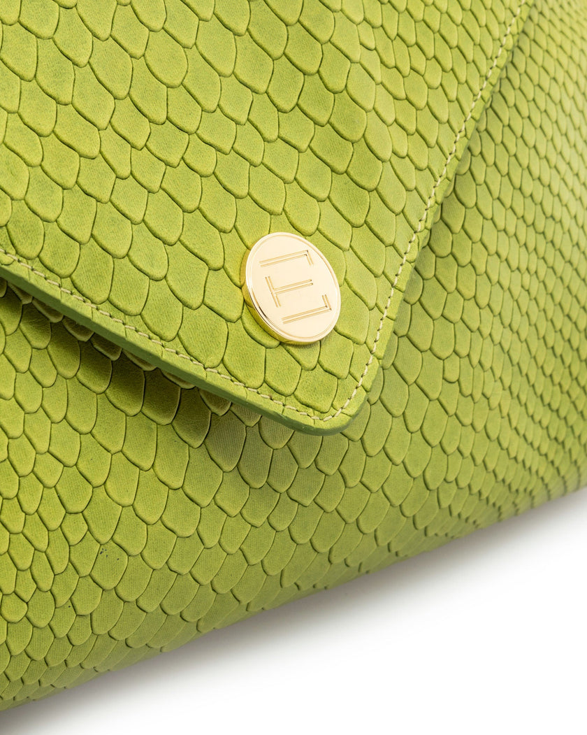 Elaine Turner- Bella Clutch- Chartreuse Lizard - Edit by Elaine Turner