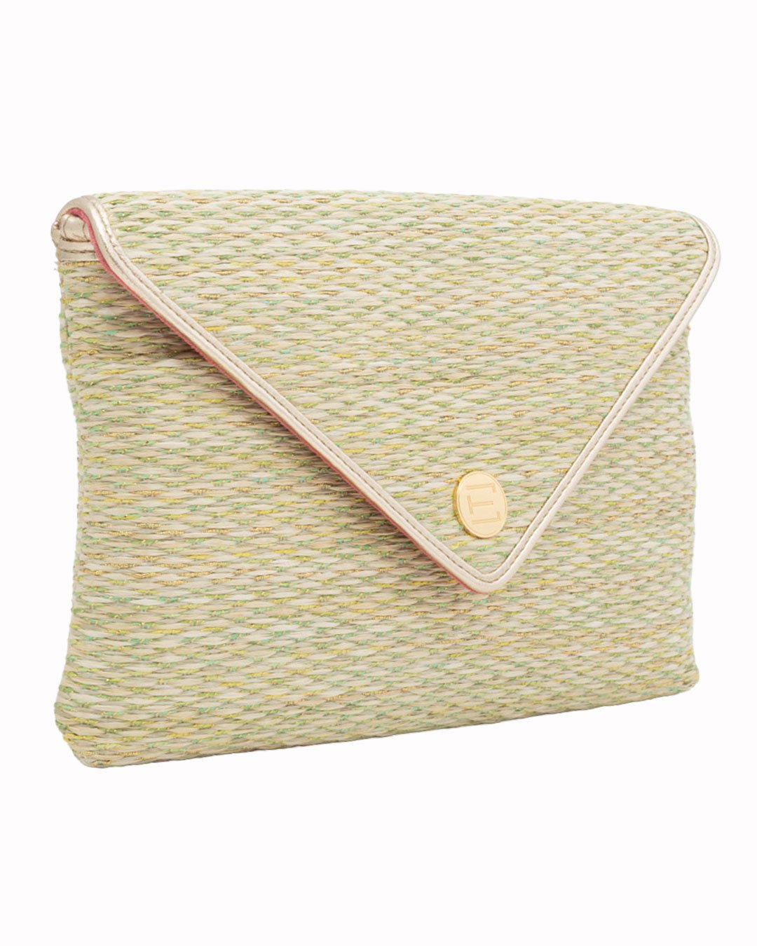 Elaine Turner- Bella Clutch- Citrine Grasscloth - Edit by Elaine Turner