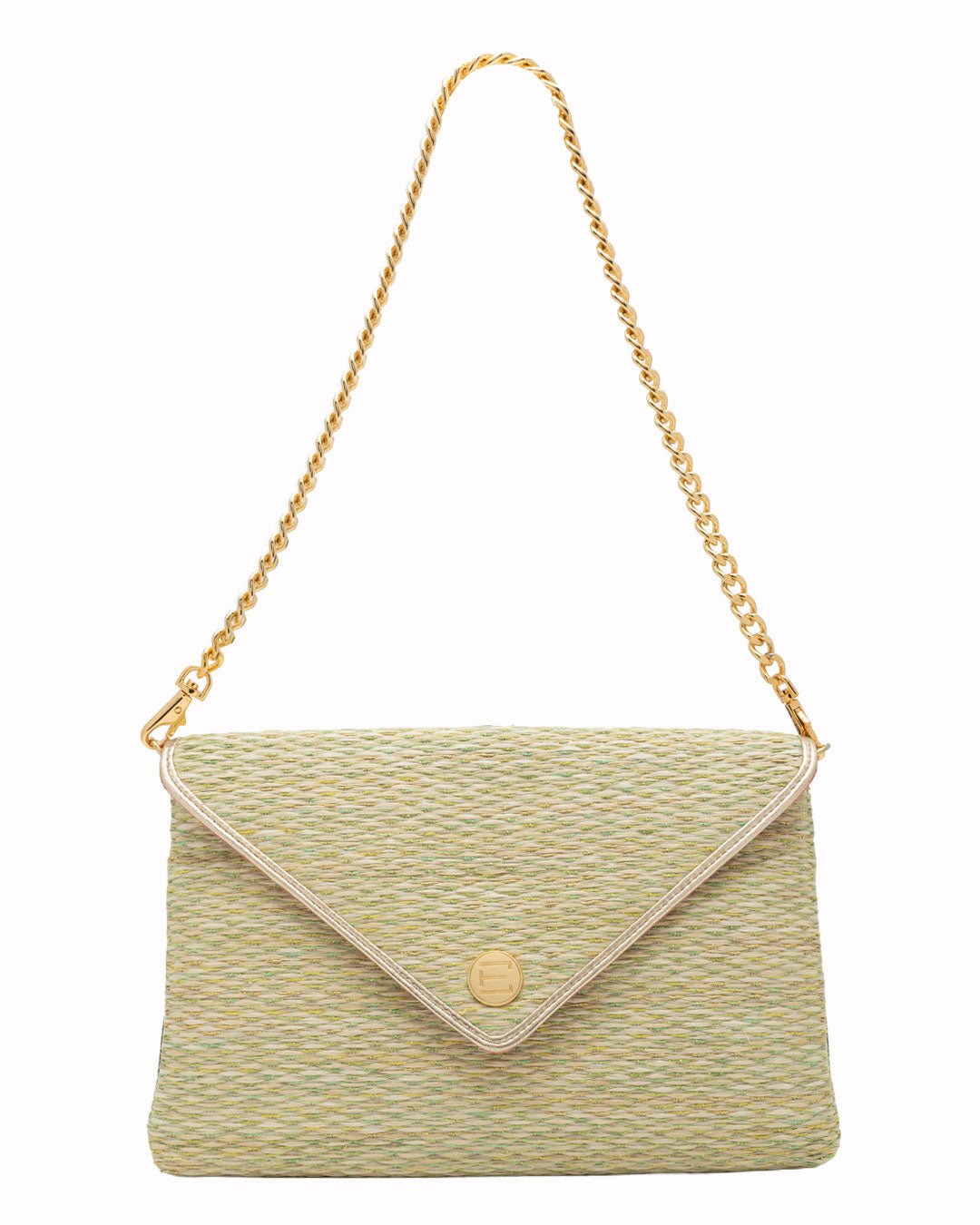Elaine Turner- Bella Clutch- Citrine Grasscloth - Edit by Elaine Turner