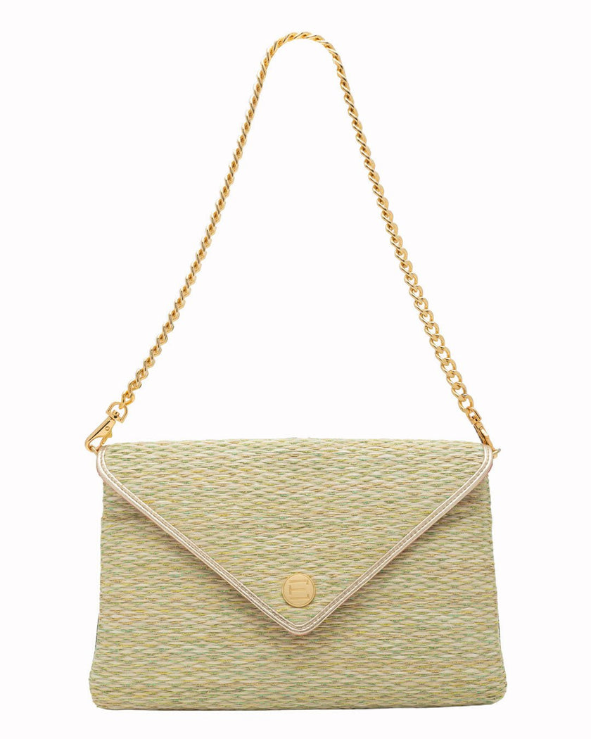 Elaine Turner- Bella Clutch- Citrine Grasscloth - Edit by Elaine Turner