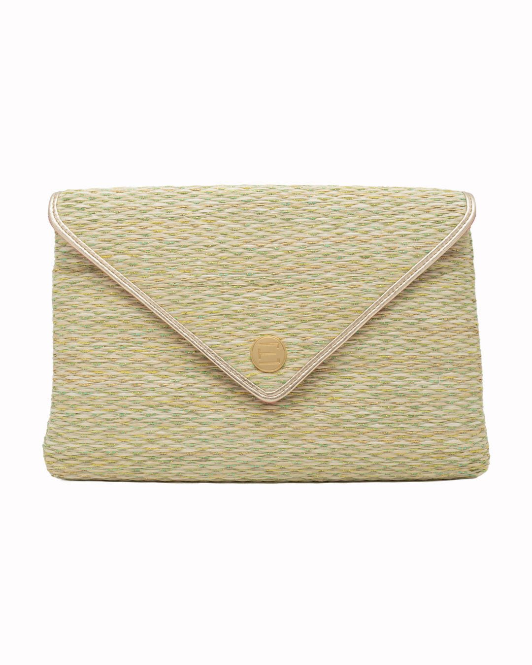 Elaine Turner- Bella Clutch- Citrine Grasscloth - Edit by Elaine Turner