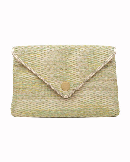 Elaine Turner- Bella Clutch- Citrine Grasscloth - Edit by Elaine Turner