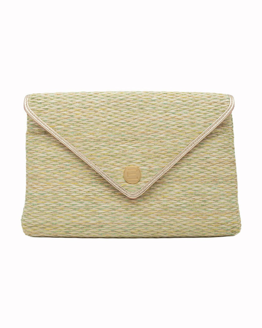 Elaine Turner- Bella Clutch- Citrine Grasscloth - Edit by Elaine Turner