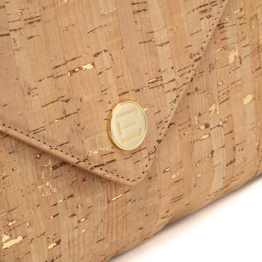 Elaine Turner- Bella Clutch- Cork with Gold Flecks - Edit by Elaine Turner