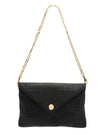 Elaine Turner- Bella Clutch - Deep Evergreen Croc Leather - Edit by Elaine Turner