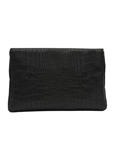 Elaine Turner- Bella Clutch - Deep Evergreen Croc Leather - Edit by Elaine Turner