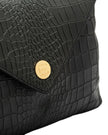 Elaine Turner- Bella Clutch - Deep Evergreen Croc Leather - Edit by Elaine Turner