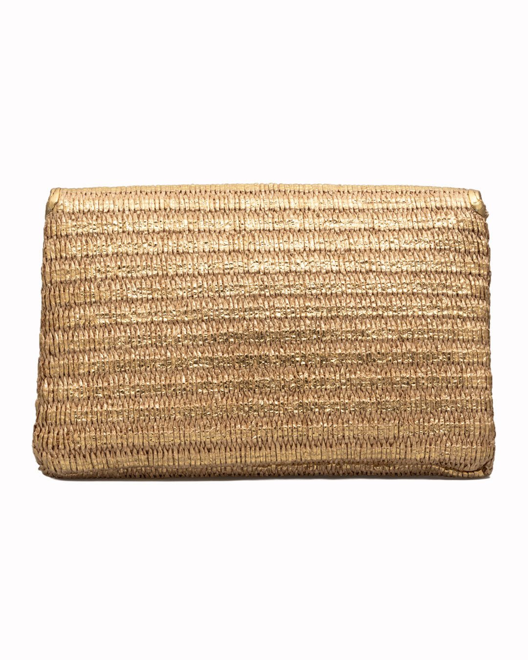Elaine Turner- Bella Clutch- Gold Raffia - Edit by Elaine Turner
