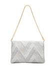 Elaine Turner- Bella Clutch- Opalescent Grey & Chevron Snake - Edit by Elaine Turner