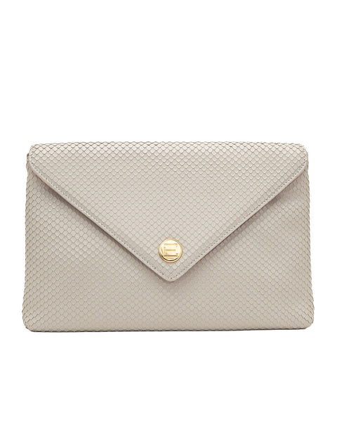 Elaine Turner- Bella Clutch - Oyster Snake Leather - Edit by Elaine Turner