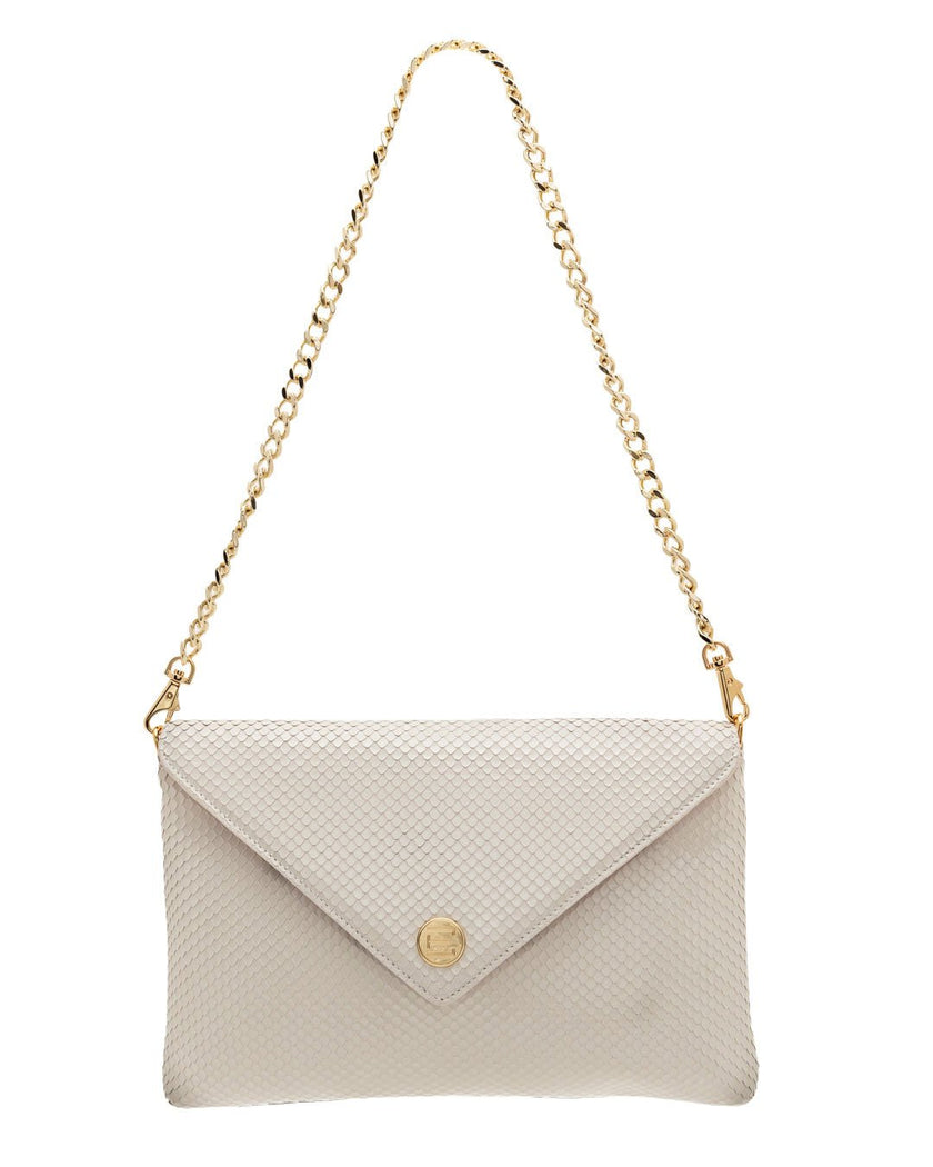 Elaine Turner- Bella Clutch - Oyster Snake Leather - Edit by Elaine Turner