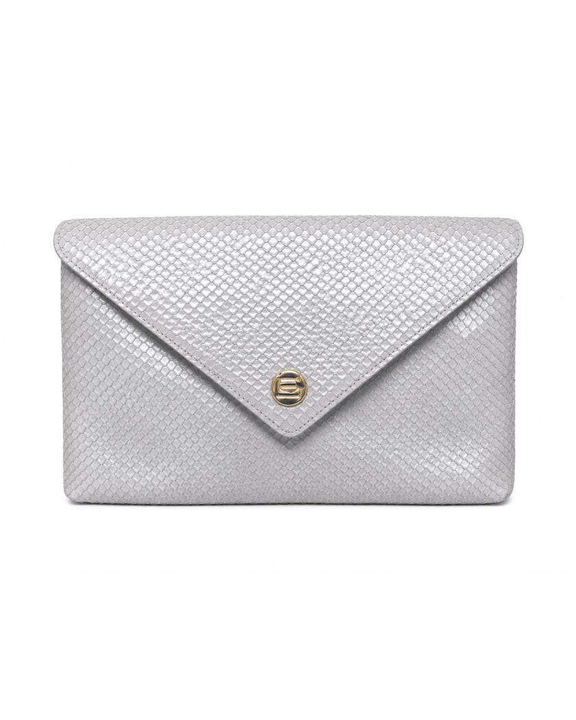 Elaine Turner- Bella Clutch - Oyster Snake Leather - Edit by Elaine Turner