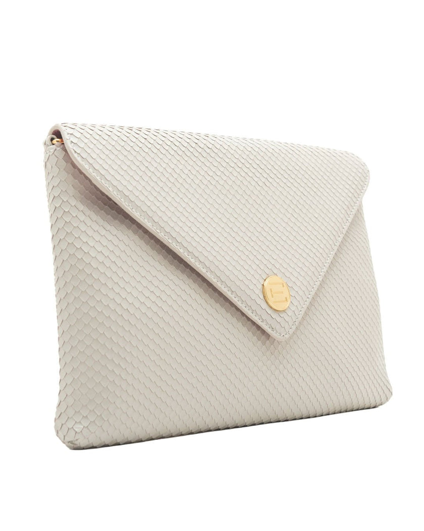 Elaine Turner- Bella Clutch - Oyster Snake Leather - Edit by Elaine Turner