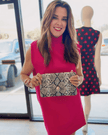 Elaine Turner- Bella Clutch- Turquoise Multi Python - Edit by Elaine Turner