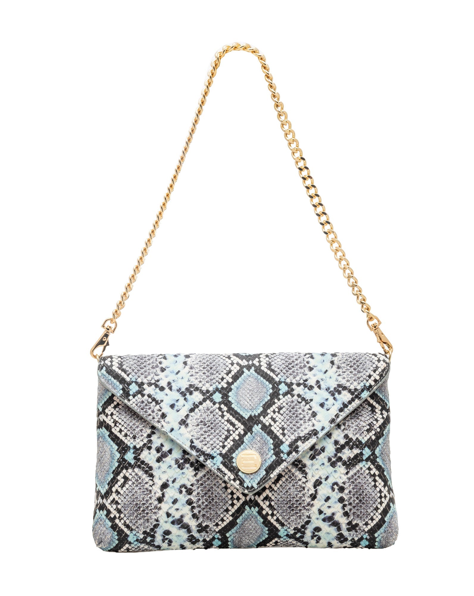 Elaine Turner- Bella Clutch- Turquoise Multi Python - Edit by Elaine Turner