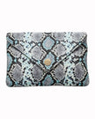 Elaine Turner- Bella Clutch- Turquoise Multi Python - Edit by Elaine Turner