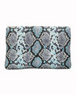 Elaine Turner- Bella Clutch- Turquoise Multi Python - Edit by Elaine Turner