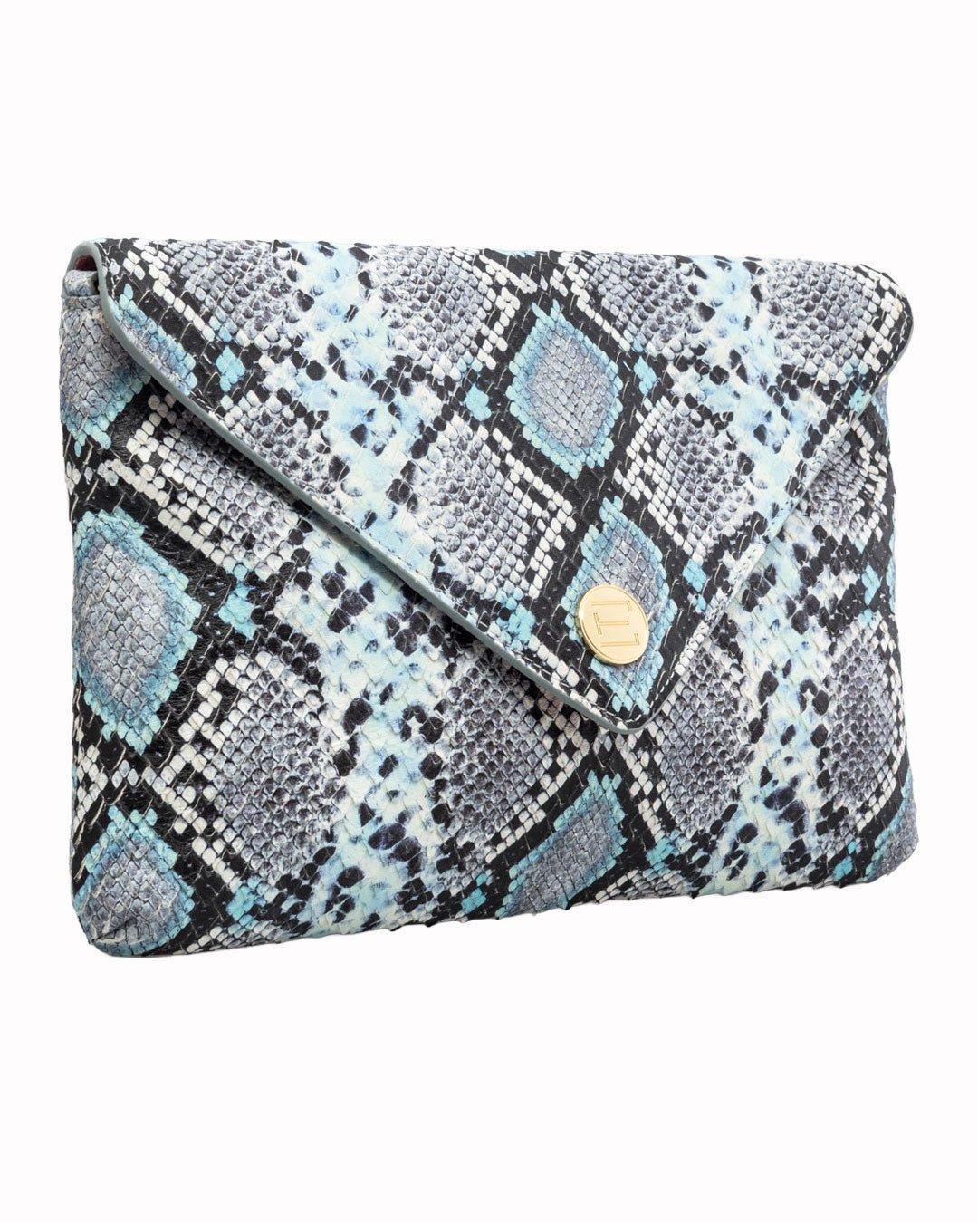 Elaine Turner- Bella Clutch- Turquoise Multi Python - Edit by Elaine Turner