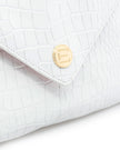 Elaine Turner- Bella Clutch- White Croc - Edit by Elaine Turner