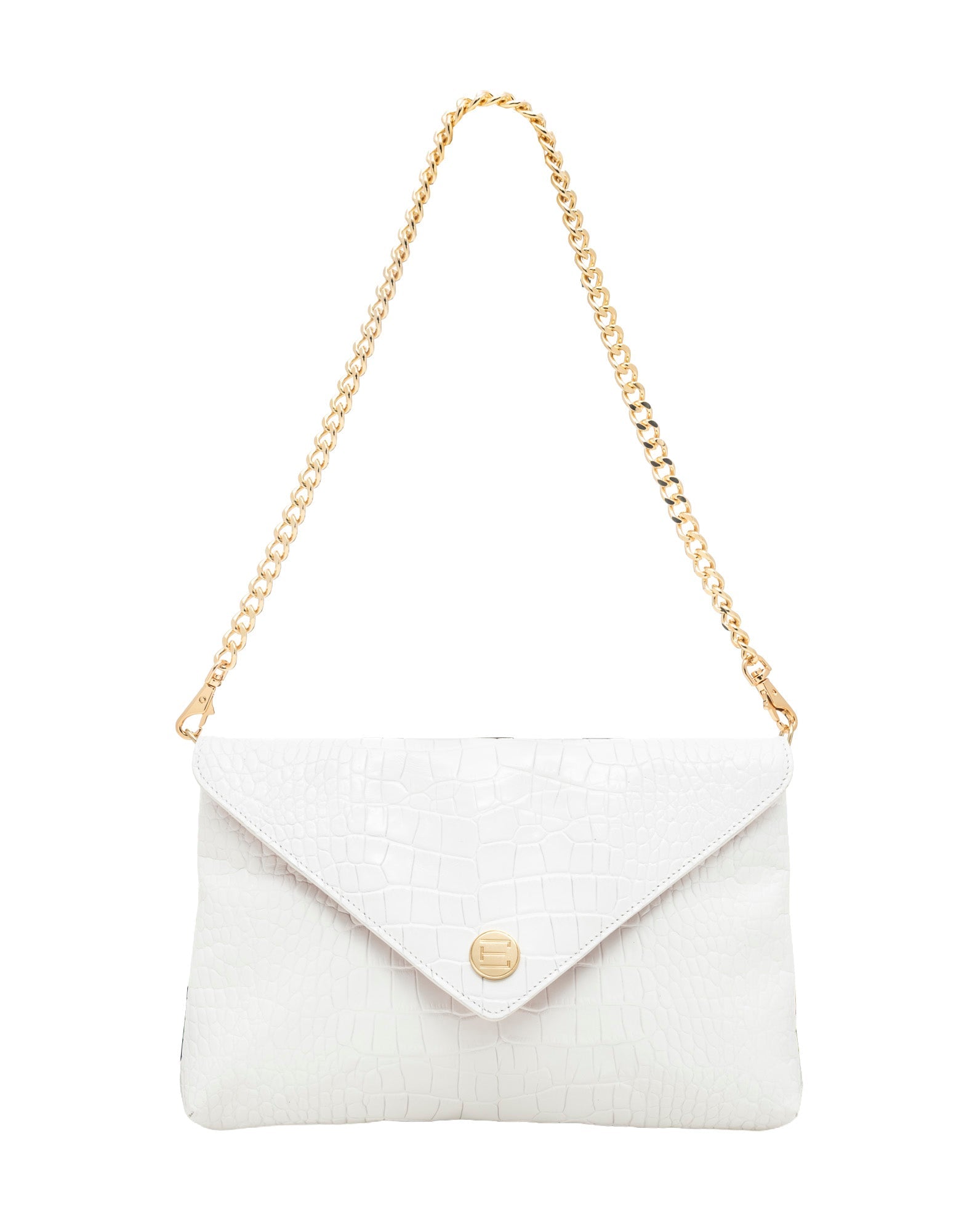 Elaine Turner- Bella Clutch- White Croc - Edit by Elaine Turner