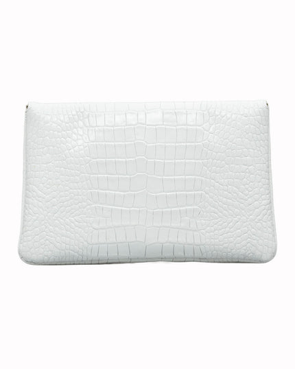 Elaine Turner- Bella Clutch- White Croc - Edit by Elaine Turner