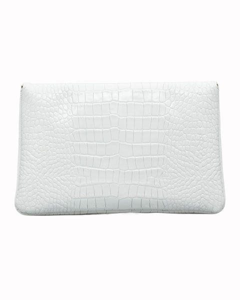 Elaine Turner- Bella Clutch- White Croc - Edit by Elaine Turner