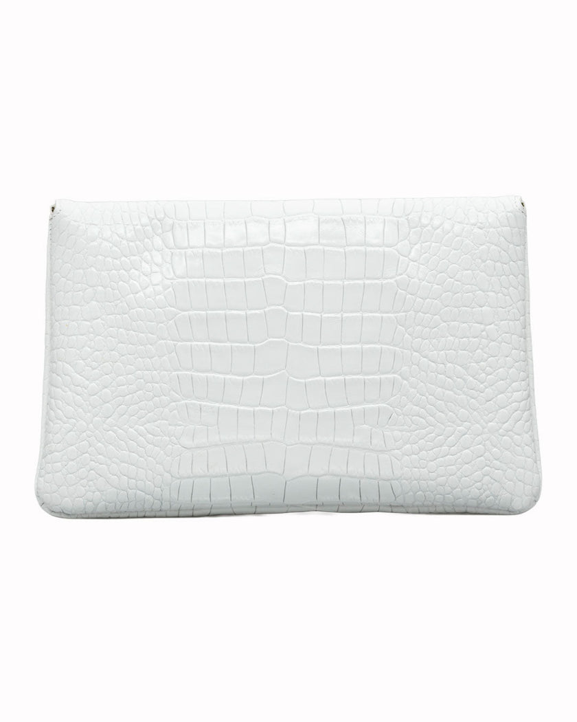 Elaine Turner- Bella Clutch- White Croc - Edit by Elaine Turner