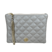 Elaine Turner- Gigi Zip Pouch- Taupe Solid Pebble Quilted Leather - Edit by Elaine Turner