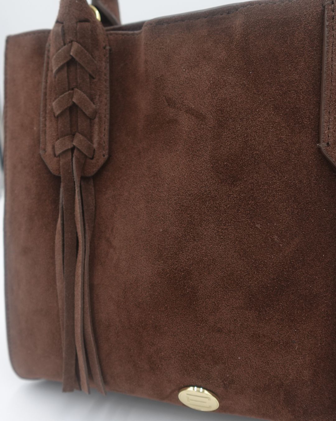 Elaine Turner- Mauney Satchel Bag- Brown Suede Fringe - Edit by Elaine Turner