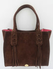 Elaine Turner- Mauney Satchel Bag- Brown Suede Fringe - Edit by Elaine Turner