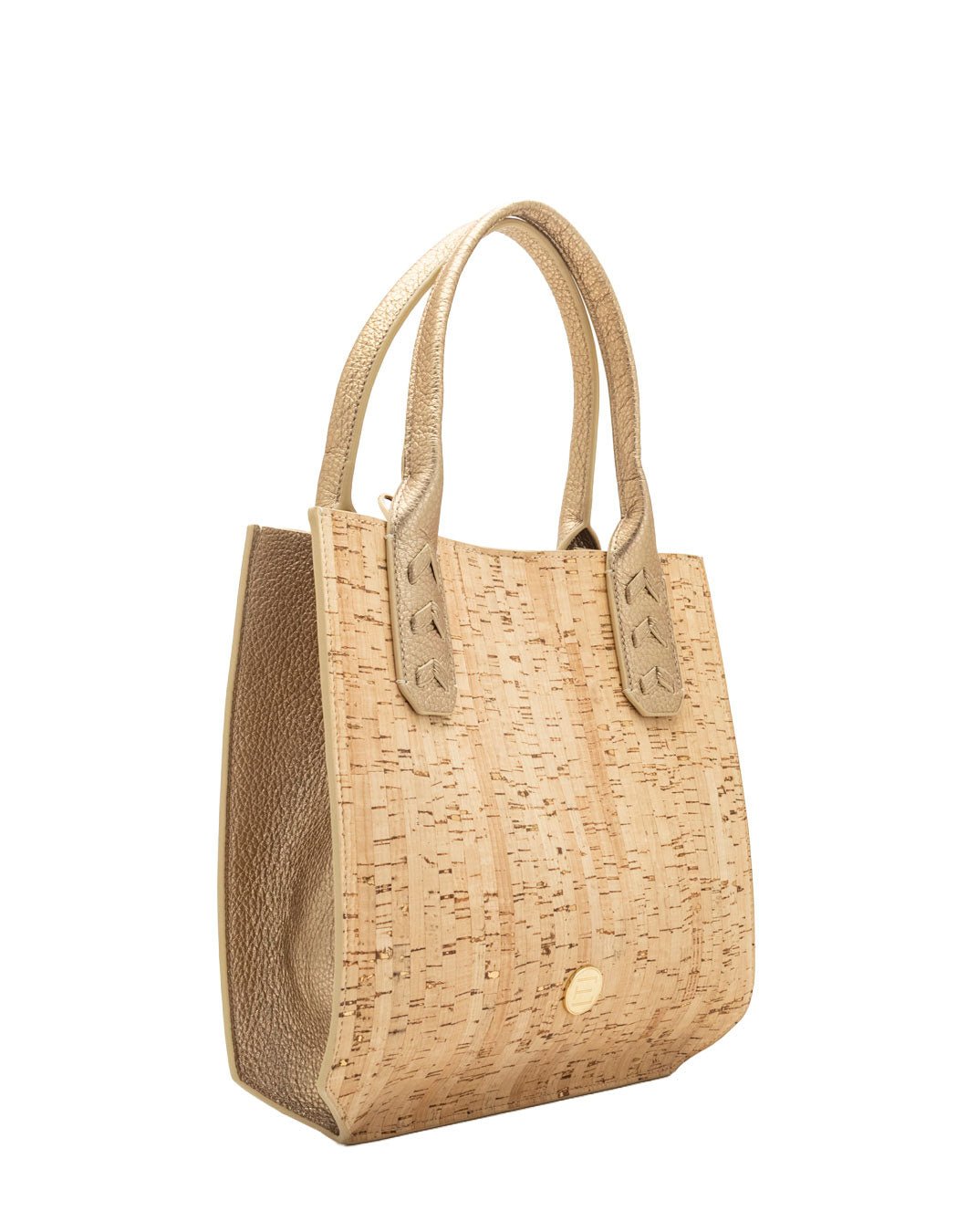 Elaine Turner- Mauney Satchel Bag- Cork w/ Gold Flecks - Edit by Elaine Turner