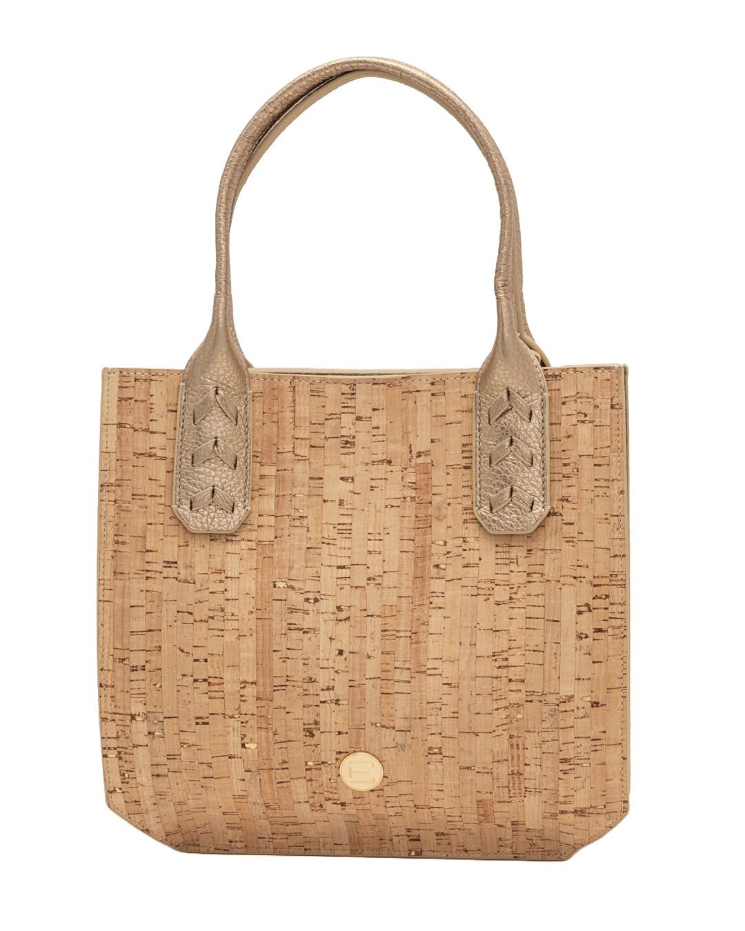 Elaine Turner- Mauney Satchel Bag- Cork w/ Gold Flecks - Edit by Elaine Turner