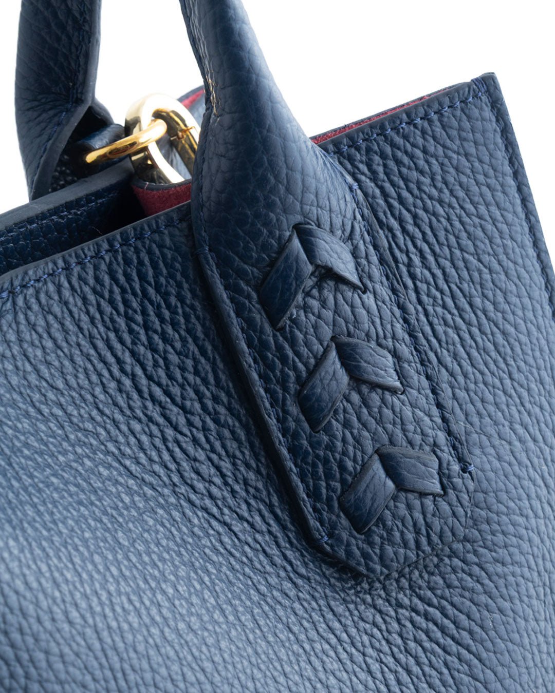 Elaine Turner- Mauney Satchel Bag- Navy Pebble - Edit by Elaine Turner
